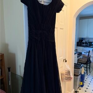 Vintage Ceil Chapman silk chiffon evening dress